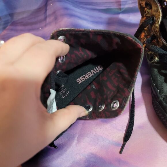 Converse Chuck Taylor All Star Hi DC Comics Joker Black Face Men's 4 Women's 6 - Picture 10 of 15